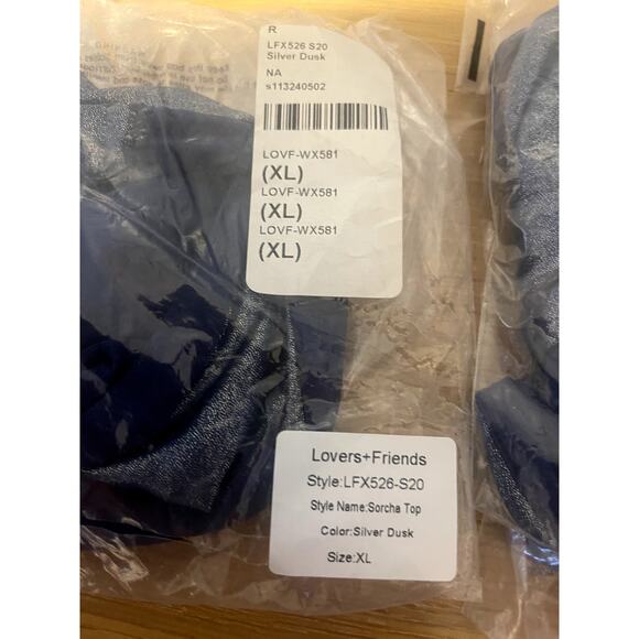 Lovers + Friends Bikini Silver Dusk Sorcha XL NWT - Picture 13 of 14